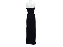 Load image into Gallery viewer, 極美品 Mugler ミュグレー structured strapless maxi dress ストラクチャードストラップレスマキシドレス ブラック シルバー 中古 4b004001