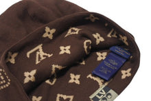 Load image into Gallery viewer, 新品同様 LOUIS VUITTON ルイヴィトン ビーニー LV フィット モノグラム ニットキャップ M5248A サイズS ブラウン 中古 4b004018