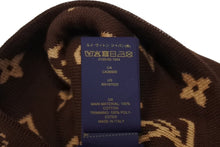 Load image into Gallery viewer, 新品同様 LOUIS VUITTON ルイヴィトン ビーニー LV フィット モノグラム ニットキャップ M5248A サイズS ブラウン 中古 4b004018