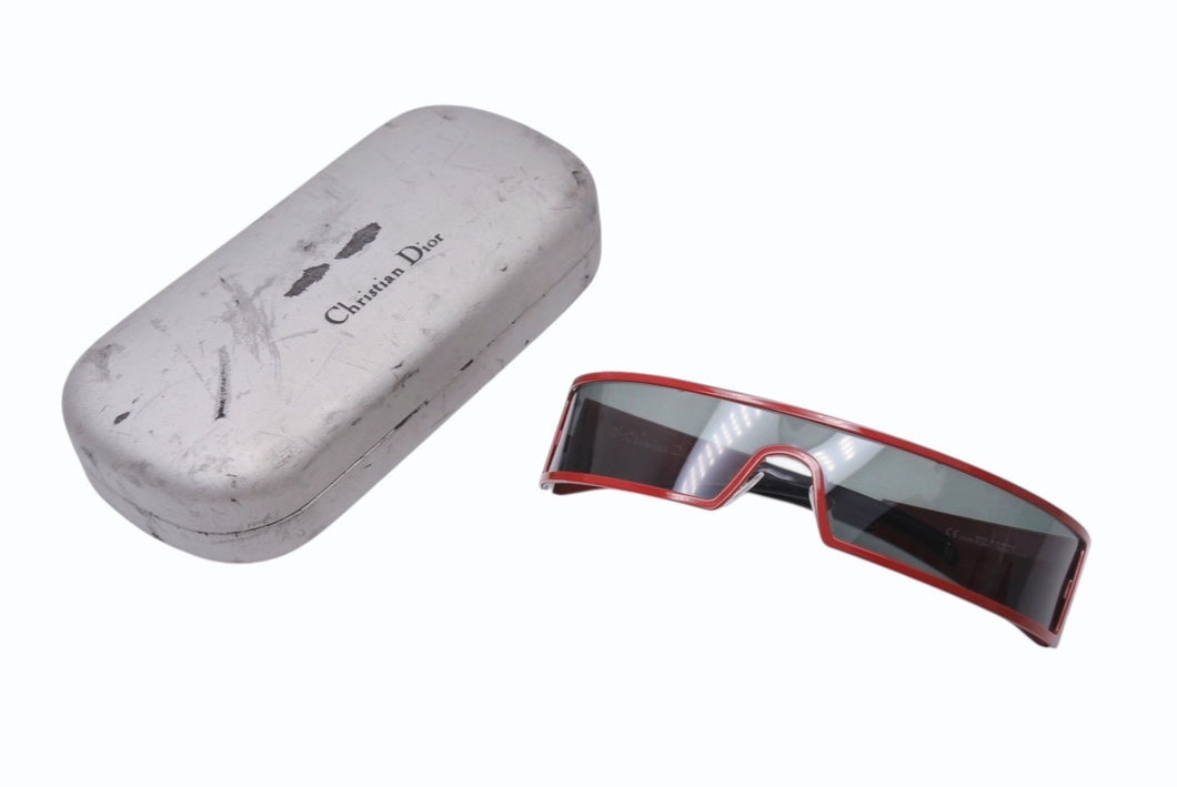 Christian Dior クリスチャンディオール DIOR PUNK ディオールパンク サングラス 7M3W7 サイズ115 レッド ブラック 美品 中古 4b004021