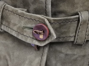 CHRISTIAN DIOR クリスチャンディオール ガリアーノ期 スウェードレザージャケット 5A14022242 ブラウン サイズ36 美品 中古 4b004022