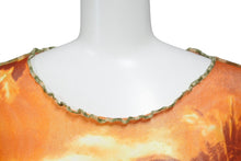 Load image into Gallery viewer, 極美品 JEAN PAUL GAULTIER MAILLE ジャンポールゴルチェ マイユ パワーネット 長袖トップス サイズL オレンジ マルチカラー 中古 4b004024