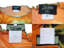 Load image into Gallery viewer, 極美品 JEAN PAUL GAULTIER MAILLE ジャンポールゴルチェ マイユ パワーネット 長袖トップス サイズL オレンジ マルチカラー 中古 4b004024