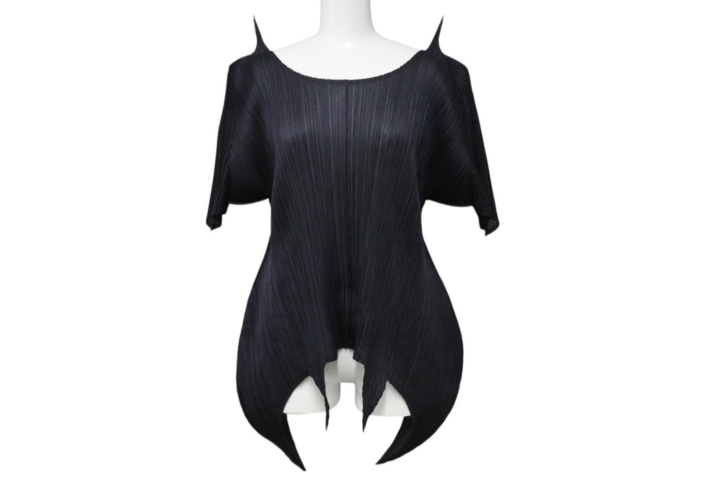 PLEATS PLEASE プリーツプリーズ 半袖 カットソー PP71-JK716 サイズ：3 総柄 ISSEY MIYAKE  レディース ◆ FL978 PLEATS PLEASE プリーツプリーズ イッセイミヤケ プリーツ 半袖