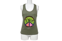 Load image into Gallery viewer, Christian Dior クリスチャンディオール タンクトップ 5P16155973 サイズ8 ガリアーノ期 カーキ 中古 4b004062