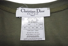 Load image into Gallery viewer, Christian Dior クリスチャンディオール タンクトップ 5P16155973 サイズ8 ガリアーノ期 カーキ 中古 4b004062