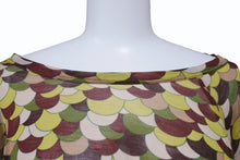Load image into Gallery viewer, JeanPaul GAULTIER FEMME ジャンポールゴルチエファム フリンジ 変形カットソー ワインレッド マルチカラー サイズM 美品 中古 4b004026