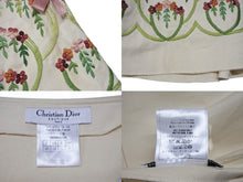 Load image into Gallery viewer, Christian Dior クリスチャンディオール スカート 花柄 2A12033120 サイズ8 ガリアーノ期 刺繍 ベージュ 中古 4b004027