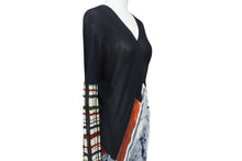 Load image into Gallery viewer, JeanPaul GAULTIER ジャンポールゴルチエ ワンピース マキシドレス 総柄 ブラック マルチカラー 美品 中古 4b004029