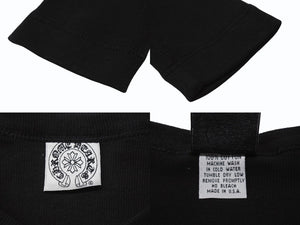 極美品 CHROME HEARTS クロムハーツ 氷室京介 コラボ ロンT 長袖Tシャツ コットン ブラック 中古 4c004034
