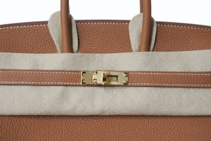 新品未使用 HERMES エルメス バーキン25 ハンドバッグ K刻印 トゴ ゴールド ゴールド金具 中古 4b004039