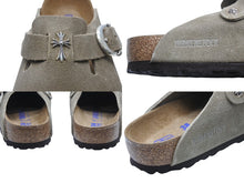 画像をギャラリービューアに読み込む, 未使用 CHROME HEARTS クロムハーツ × BIRKENSTOCK ビルケンシュトック BOSTON BS ミュールサンダル サイズ38 CHクロス 中古 4b004041 