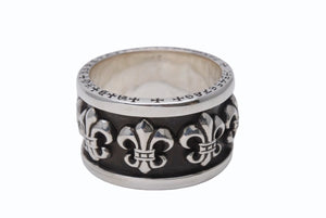 未使用 CHROME HEARTS クロムハーツ NAPKIN RING BS フレア ナプキンリング 重量約140.5g・2010/02/925刻印 シルバー925 中古 4b004042 