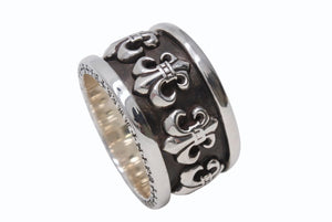 未使用 CHROME HEARTS クロムハーツ NAPKIN RING BS フレア ナプキンリング 重量約140.5g・2010/02/925刻印 シルバー925 中古 4b004042 