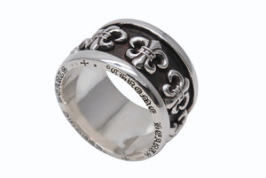 未使用 CHROME HEARTS クロムハーツ NAPKIN RING BS フレア ナプキンリング 重量約140.5g・2010/02/925刻印 シルバー925 中古 4b004042 