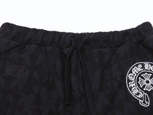 画像をギャラリービューアに読み込む, 未使用 CHROME HEARTS クロムハーツ SWEAT PANTS HLF セメタリークロス スウェットパンツ サイズL ホースシュー 総柄 中古 4b004044 