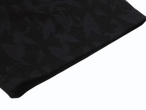 未使用 CHROME HEARTS クロムハーツ SWEAT PANTS HLF セメタリークロス スウェットパンツ サイズL ホースシュー 総柄 中古 4b004044 