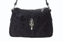 Load image into Gallery viewer, 新品未使用 CHROME HEARTS クロムハーツ チキンナゲット スモール ワンショルダーバッグ ダガー CHクロス シルバー925 総柄 中古 4b004045