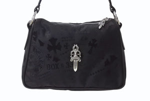 新品未使用 CHROME HEARTS クロムハーツ チキンナゲット スモール ワンショルダーバッグ ダガー CHクロス シルバー925 総柄 中古 4b004045