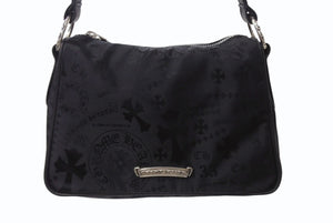 新品未使用 CHROME HEARTS クロムハーツ チキンナゲット スモール ワンショルダーバッグ ダガー CHクロス シルバー925 総柄 中古 4b004045