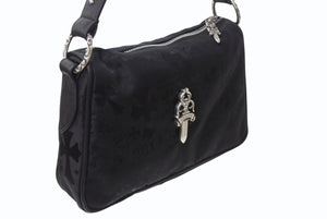 新品未使用 CHROME HEARTS クロムハーツ チキンナゲット スモール ワンショルダーバッグ ダガー CHクロス シルバー925 総柄 中古 4b004045