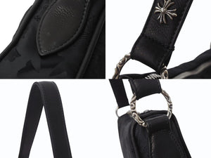 新品未使用 CHROME HEARTS クロムハーツ チキンナゲット スモール ワンショルダーバッグ ダガー CHクロス シルバー925 総柄 中古 4b004045