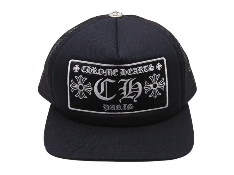 正規品　新品未使用　クロムハーツ キャップ　トラッカー　クロスボール ネイビー CHROME HEARTS クロムハーツ（原本無） TRUCKER CAP クロス
