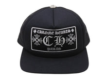 画像をギャラリービューアに読み込む, 未使用 CHROME HEARTS クロムハーツ トラッカーキャップ ONE SIZE CHプラス クロスボールボタン メッシュ パリ限定 ブラック 中古 4b004046 