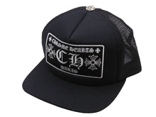 画像をギャラリービューアに読み込む, 未使用 CHROME HEARTS クロムハーツ トラッカーキャップ ONE SIZE CHプラス クロスボールボタン メッシュ パリ限定 ブラック 中古 4b004046 