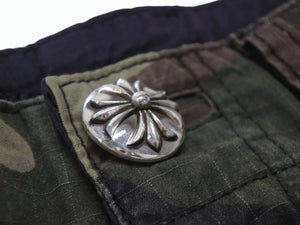 未使用 CHROME HEARTS クロムハーツ Devil Dog Shorts デビルドッグ カーゴショーツ サイズ29 CHクロスパッチ カモフラ柄 中古 4b004047 