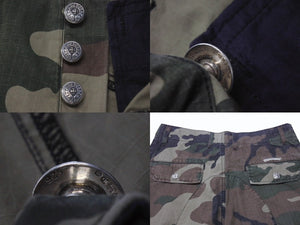 未使用 CHROME HEARTS クロムハーツ Devil Dog Shorts デビルドッグ カーゴショーツ サイズ29 CHクロスパッチ カモフラ柄 中古 4b004047 
