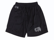画像をギャラリービューアに読み込む, 未使用 CHROME HEARTS クロムハーツ Mesh Varsity Shorts メッシュ バーシティショーツ サイズM ロゴプリント ブラック 中古 4b004048 