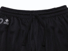画像をギャラリービューアに読み込む, 未使用 CHROME HEARTS クロムハーツ Mesh Varsity Shorts メッシュ バーシティショーツ サイズM ロゴプリント ブラック 中古 4b004048 
