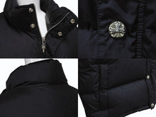 画像をギャラリービューアに読み込む, 未使用 CHROME HEARTS クロムハーツ STIFF V2 FBRC ダウンジャケット サイズL CHプラスシルバー925 ブラック 総柄 中古 4b004050 