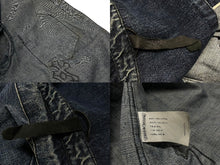 画像をギャラリービューアに読み込む, CHROMEHEARTS クロムハーツ LOOSEENDS LS ルーズエンド デニムクロスパッチクロスボールボタンデニム長袖シャツ サイズXL 美品 中古 4b004059 