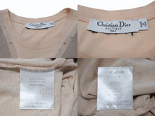 Load image into Gallery viewer, Christian Dior クリスチャンディオール タンクトップ 6E16155001 サイズ6 ガリアーノ期 プリント ピンクベージュ 中古 4b004064