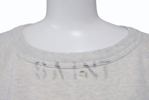 SAINT MICHAEL セントマイケル RAGLAN SWEAT MICHAEL ミカエル ラグランスウェットシャツ SM-S21-0000-024 グレー 美品 中古 4b004071