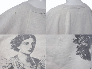 SAINT MICHAEL セントマイケル RAGLAN SWEAT MICHAEL ミカエル ラグランスウェットシャツ SM-S21-0000-024 グレー 美品 中古 4b004071