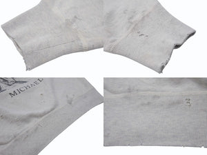 SAINT MICHAEL セントマイケル RAGLAN SWEAT MICHAEL ミカエル ラグランスウェットシャツ SM-S21-0000-024 グレー 美品 中古 4b004071
