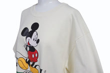 Load image into Gallery viewer, GUCCI × DISNEY グッチ ディズニー 20AW ミッキーマウス 半袖Ｔシャツ クリーム コットン プリント サイズS 565806 美品 中古 4b004072