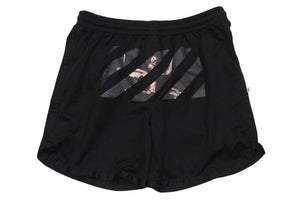 OFF-WHITE オフホワイト 20SS CARAVAGGIO ARROW メッシュショーツ OMCI005S20101004 サイズL ブラック 美品 中古 4b004074 