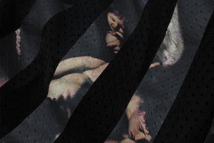 OFF-WHITE オフホワイト 20SS CARAVAGGIO ARROW メッシュショーツ OMCI005S20101004 サイズL ブラック 美品 中古 4b004074 