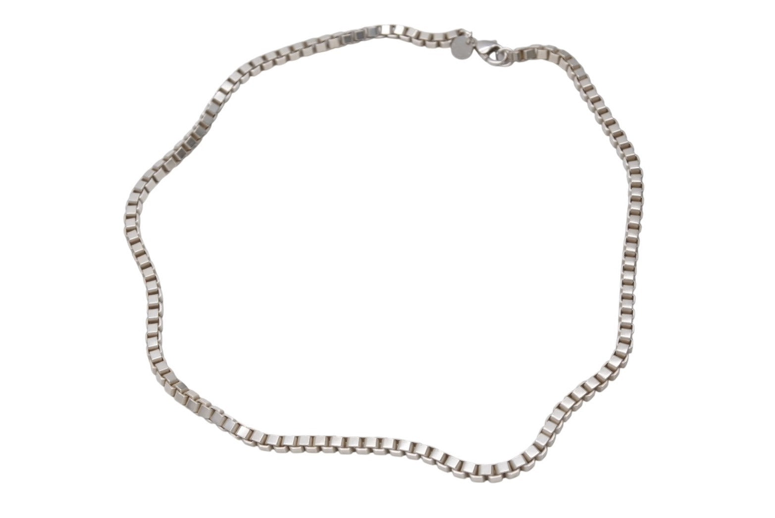 美品　Tiffany & Co. 925ベネチアンシルバー チェーンネックレス 極美品 TIFFANY&Co. ティファニー ベネチアンチェーン
