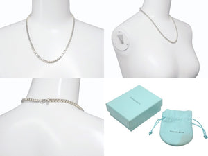 極美品 TIFFANY&Co. ティファニー ベネチアンチェーン ネックレス 重量約36.3g 全長約46cm 925刻印 シルバ−925 中古 4b004079