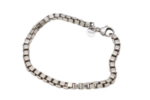極美品 TIFFANY&Co. ティファニー ベネチアン ブレスレット アクセサリー ジュエリー 小物 重量15.9g AG925刻印 中古 4b004080