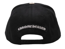 画像をギャラリービューアに読み込む, 未使用 CHROME HEARTS クロムハーツ トラッカーキャップ ONE SIZE CHクロス刺繍 クロスボールボタン ブラック 中古 4b004082 