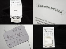 Load image into Gallery viewer, 新品同様 CHROME HEARTS クロムハーツ セメタリークロスパッチ ラグラン スウェットシャツ サイズL ブラック シルバー925 中古 4b004083