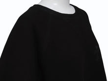 Load image into Gallery viewer, 新品同様 CHROME HEARTS クロムハーツ セメタリークロスパッチ ラグラン スウェットシャツ サイズL ブラック シルバー925 中古 4b004083