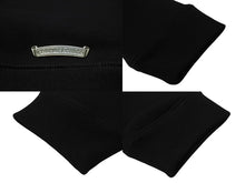 Load image into Gallery viewer, 新品同様 CHROME HEARTS クロムハーツ セメタリークロスパッチ ラグラン スウェットシャツ サイズL ブラック シルバー925 中古 4b004083