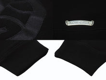 Load image into Gallery viewer, 新品同様 CHROME HEARTS クロムハーツ セメタリークロスパッチ ラグランフーディー パーカー サイズL ブラック シルバー925 中古 4b004084